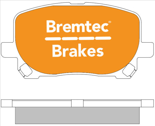 BREMTEC TRADE-LINE BRAKE PAD FRONT SET TOYOTA AVENSIS ACM20 21 IPSUM BT574TS