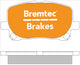 BREMTEC TRADE-LINE BRAKE PAD FRONT SET TOYOTA AVENSIS ACM20 21 IPSUM BT574TS