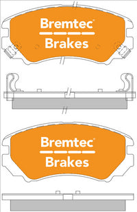 BREMTEC TRADE-LINE BRAKE PAD FRONT SET ELANTRA TUCSON TIBURON FX BT575TS