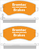 BREMTEC TRADE-LINE BRAKE PADS SET CHRYSLER VOYAGER 2000- BT584ATS