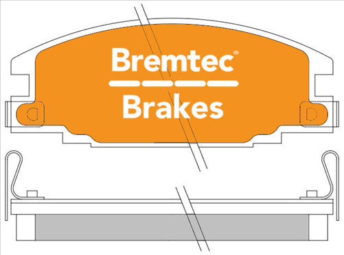 BREMTEC PRO-LINE BRAKE PADS SET HOLDEN JACKAROO 4WD 1987-92 BT585PRO