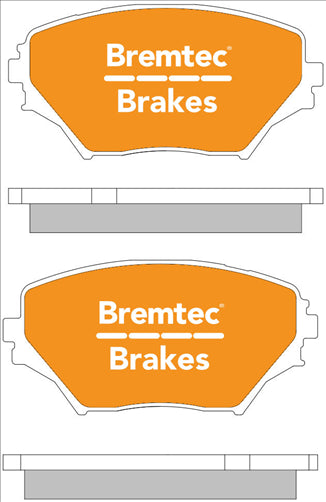 BREMTEC 4WD BRAKE PADS SET TOYOTA RAV4 II 2.0 VVTi 2000- BT587E