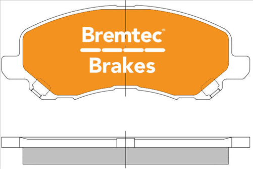 BREMTEC ENDURE 4WD CERAMIC+ ZERO DUST MITSUBISHI LANCER ZE 2.4 2003- BT589E