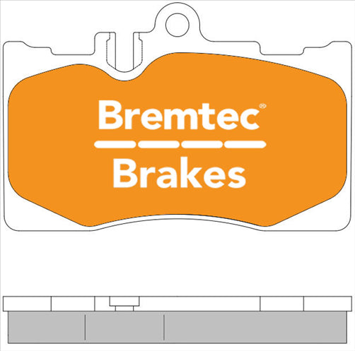 BREMTEC EURO-LINE BRAKE PADS SET LEXUS LS430 4.3 2000- BT592ELC