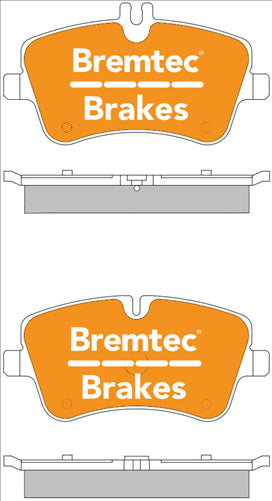 BREMTEC EURO-LINE BRAKE PADS SET MERCEDES C180 C-CLASS 1999- BT593ELC