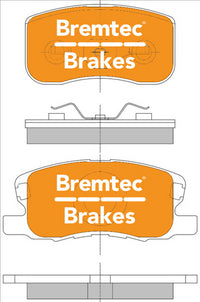 BREMTEC TRADE-LINE BRAKE PAD FRONT SET MITSUBISHI COLT 2002 - BT597TS