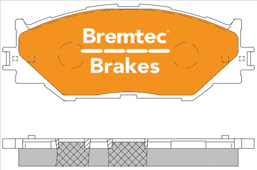 BREMTEC PRO-LINE HD CERAMIC+ ZERO DUST LEXUS IS220 2005- FRONT BT599PRO