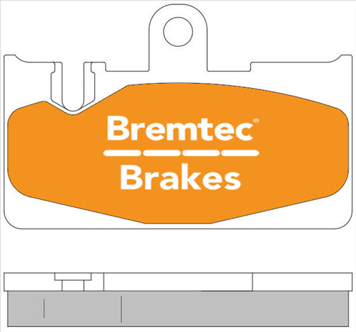 BREMTEC ENDURE BRAKE PAD SET BT602ELH