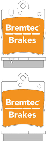 BREMTEC PRO-LINE BRAKE PADS SET MERCEDES E CLASS (W210) 1999- BT603PRO