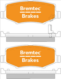 BREMTEC TRADE-LINE BRAKE PADS SET JEEP WRANGLER 3.7i V6 2007- BT604TS