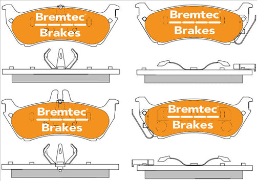 BREMTEC EUROLINE HD CERAMIC+ ZERO DUST MERCEDES-BENZ ML320 (W163) BT605ELH