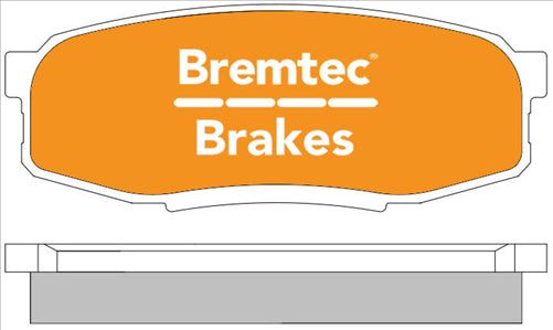 BREMTEC 4WD REAR BRAKE PADS SET TOYOTA LANDCRUISER 200 SERIES BT608E