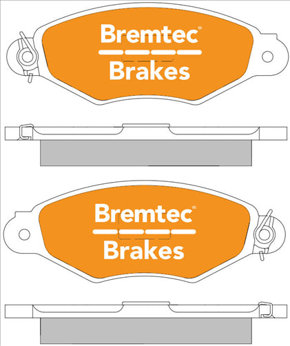 BREMTEC EURO-LINE HD BRAKE PADS SET RENAULT KANGOO 1.6 FWD BT633ELH