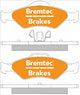 BREMTEC TRADE-LINE BRAKE PADS SET FORD FIESTA 1.2, 1.8 (WO/ABS) BT652TS