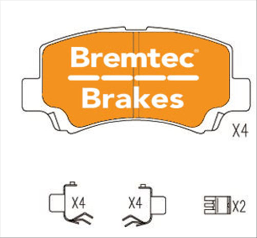 BREMTEC TRADELINE BRAKE PAD SET FRONT SUZUKI BALENO 1.8L 2001- BT663TS