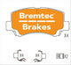 BREMTEC TRADELINE BRAKE PAD SET FRONT SUZUKI BALENO 1.8L 2001- BT663TS