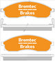 BREMTEC 4WD BRAKE PADS SET NISSAN SKYLINE R34 SUMITOMO BT674E