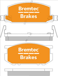 BREMTEC TRADE-LINE BRAKE PADS SET TOYOTA CORROLA KE70 (S.E.A) 83 BT696TS