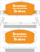 BREMTEC TRADE-LINE BRAKE PADS SET TOYOTA CORROLA KE70 (S.E.A) 83 BT696TS