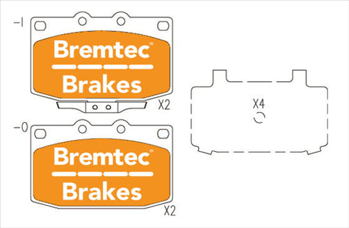 BREMTEC HYBRID-CARBON HIGH PERFORMANCE MAZDA RX7 II (FC) TURBO BT746EV550