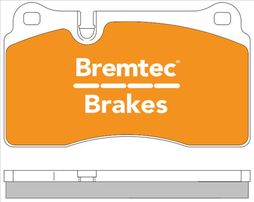 BREMTEC PRO-LINE HD CERAMIC+ LOW DUST AUDI TT 2.5TFSI QUATTRO 2010- BT757PRO