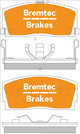 BREMTEC TRADELINE BRAKE PAD SET FRONT DAIHATSU CHARADE G100, G102 BT787TS