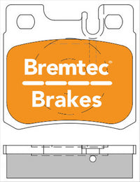 BREMTEC EURO-LINE BRAKE PADS SET MERCEDES BENZ SLK 32 AMG R170K BT800ELC