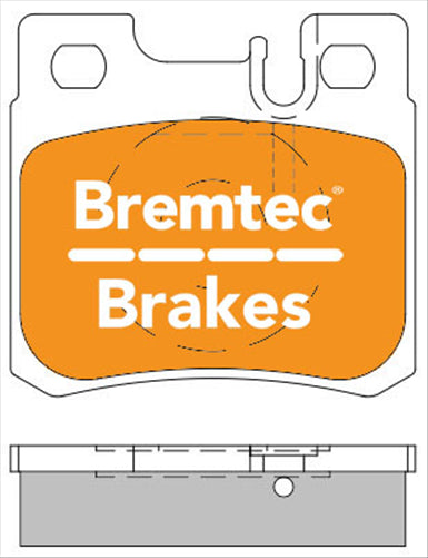 BREMTEC EURO-LINE BRAKE PADS SET MERCEDES BENZ SLK 32 AMG R170K BT800ELC