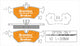 BREMTEC EURO-LINE BRAKE PADS SET JAGUAR XJ8 3.2, 4.0 V8 1986-94 BT806ELC