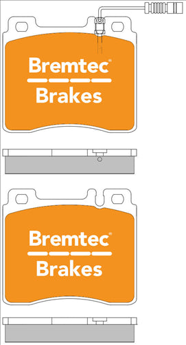 BREMTEC EURO-LINE BRAKE PADS SET BT818ELC