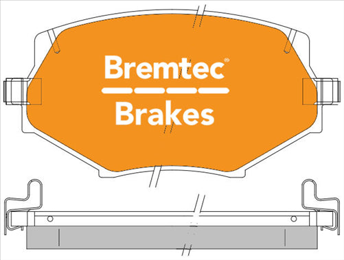 BREMTEC TRADELINE BRAKE PAD SET FRONT MAZDA MX-5 2DOOR 1.8 1993-01 BT834TS