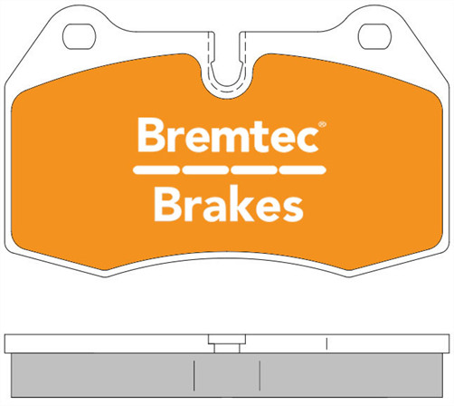 BREMTEC EURO-LINE BRAKE PADS SET BT836ELC