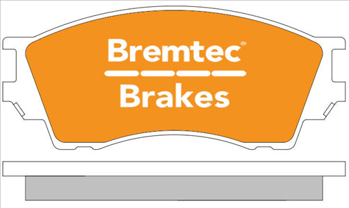 BREMTEC PRO-LINE BRAKE PADS SET FORD COURIER XL 4WD 2.5, 2.6 BT838PRO