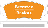 BREMTEC TRADELINE BRAKE PAD SET FRONT FORD COURIER XL 4WD 2.5, 2.6 BT838TS
