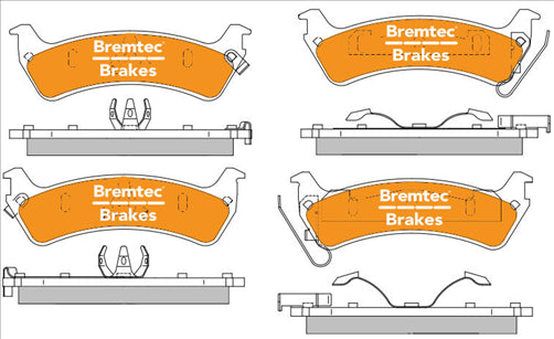 BREMTEC PRO-LINE BRAKE PADS SET JEEP GRAND CHEROKEE ZG 1996-99 BT843PRO