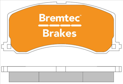 BREMTEC TRADE-LINE BRAKE PADS SET SUZUKI BALENO 1.6L 1995- BT845TS