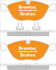 BREMTEC EURO-LINE BRAKE PADS SET BT846ELC