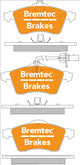 BREMTEC TRADE-LINE BRAKE PADS SET VW TRANSPORTER T4 15"" ATE BT850TS