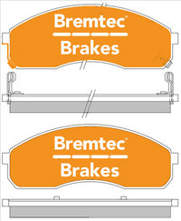 BREMTEC 4WD BRAKE PADS SET KIA CARNIVAL 1999- BT867E