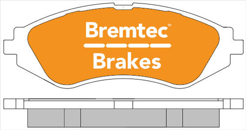 BREMTEC TRADE-LINE BRAKE PADS SET DAEWOO NUBIRA 1.6, 2.0 1997-03 BT871TS