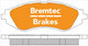 BREMTEC TRADE-LINE BRAKE PADS SET DAEWOO NUBIRA 1.6, 2.0 1997-03 BT871TS