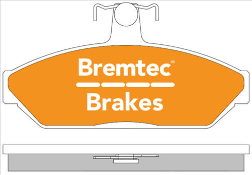 BREMTEC PRO-LINE BRAKE PADS SET FORD FALCON XE-XF (GIRLOCK) BT876PRO