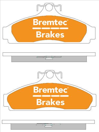 BREMTEC TRADE-LINE BRAKE PADS SET HOLDEN CAMIRA JB, JD, JE 1982- BT877TS