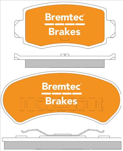 TRADE-LINE BRAKE PADS SET FORD FALCON XE-XF 1982-88 BT878TS