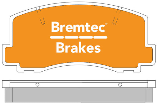 BREMTEC TRADE-LINE BRAKE PADS SET NISSAN PULSAR 1983- BT885TS