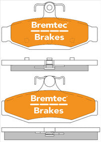 BREMTEC TRADE-LINE BRAKE PADS SET NISSAN PINTARA 1986- BT888TS
