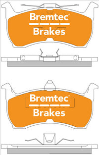 BREMTEC 4WD BRAKE PADS SET FORD FALCON EA-ED 1988-94 BT890E