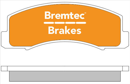 BREMTEC TRADE-LINE BRAKE PADS SET TOYOTA CAMRY SV21 1987- BT891TS