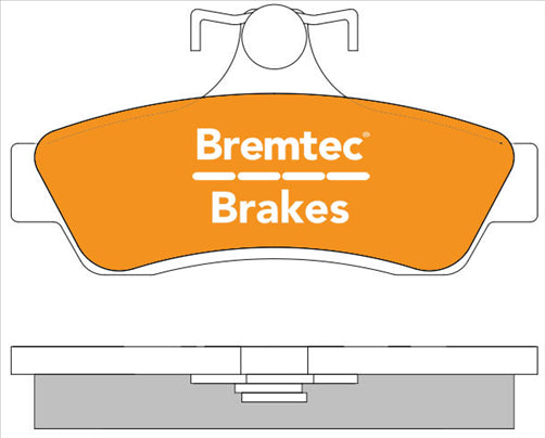 BREMTEC 4WD BRAKE PADS SET HOLDEN COMMODORE VT-VZ 1997- BT895E