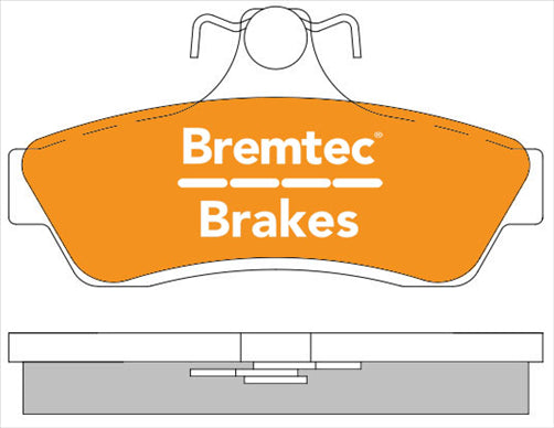 BREMTEC PRO-LINE BRAKE PADS SET HOLDEN COMMODORE VT-VZ 1997- BT895PRO
